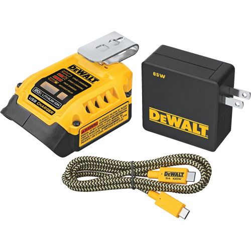 Trousse de recharge USB MAX*/FLEXVOLT 5 A, 20 V, Lithium-ion O-Max