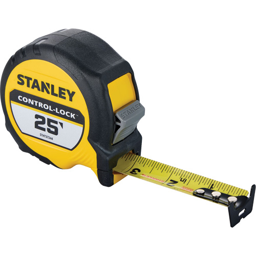 CONTROL-LOCK Tape Measure, 25 mm x 25', Imperial Graduations O-Max
