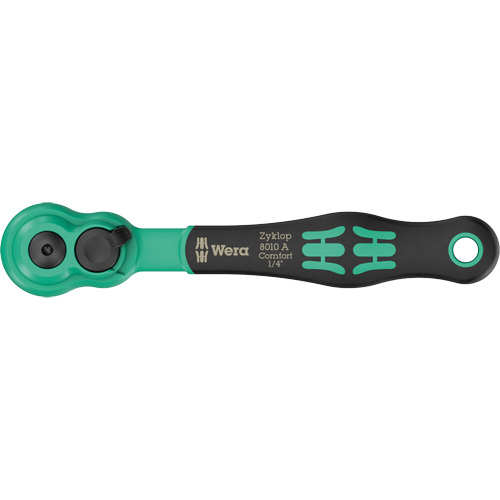 Cl&eacute; &agrave; cliquet Zyklop Comfort avec levier dinversion, Prise de 1/4", Poign&eacute;e Ergonomique O-Max