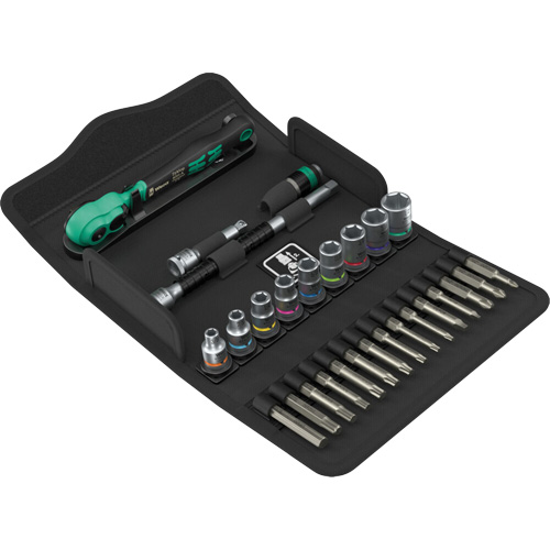 Jeu de cl&eacute; &agrave; cliquet SA 15 Zyklop Comfort avec levier dinversion, 28 Mcx, Prise de 1/4" O-Max