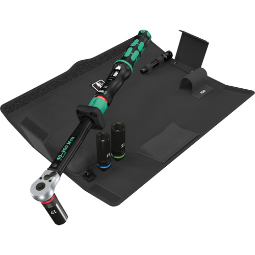 Ensemble cl&eacute; dynamom&eacute;trique Click-Torque Lock C 3 jeu 1 pour changement de roue, 6 Mcx, Prise de 1/2", Profond O-Max