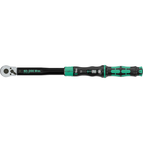 Cl&eacute; dynamom&eacute;trique Click-Torque Lock C 3 r&eacute;glable avec fonction Torque Lock, &agrave; cliquer, Entraînement 1/2" carr&eacute;, 30 - 146 lb-pi O-Max