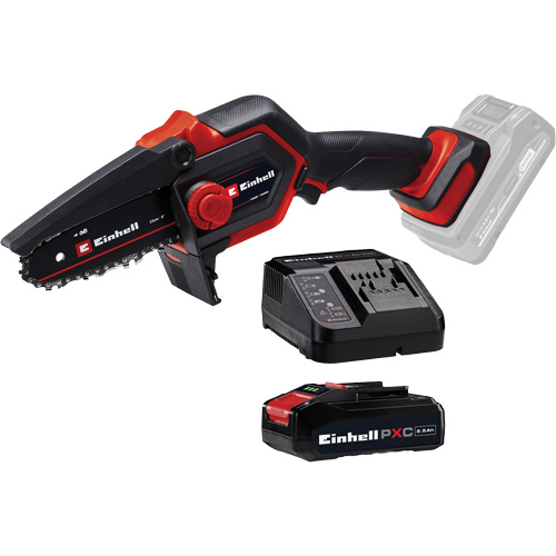 Cordless Compact Pruning Chain Saw with 2.5Ah Battery & Charger Starter Kit, 6", Battery Powered, 18 V O-Max