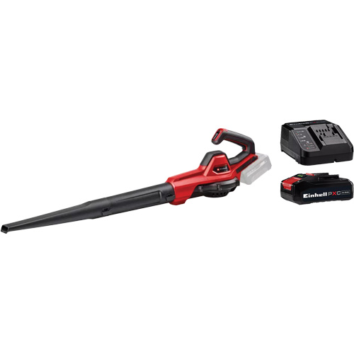 Cordless 110 CFM Universal Blower with 2.5Ah Battery & Charger Starter Kit, 18 V, 155.34 MPH Output, Battery Powered O-Max