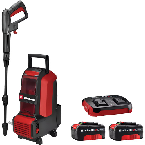 Cordless High Pressure Cleaner with 4Ah PXC Battery & Charger Starter Kit, Battery Powered, 1522 PSI, 1.23 GPM O-Max