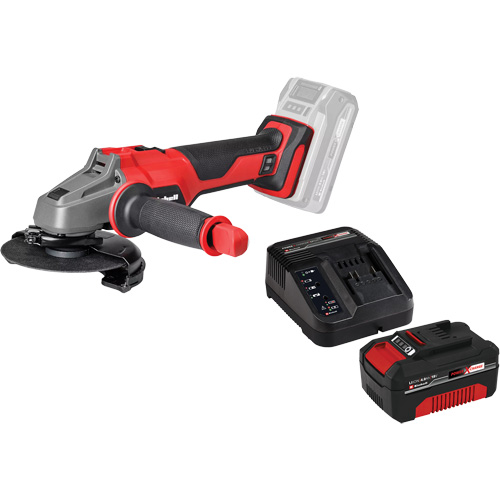 Meuleuse dangle professionnelle sans fil avec batterie 4 Ah PXC et ensemble chargeur de d&eacute;part, Roue de 5", 18 V O-Max