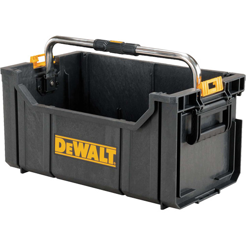 Contenant ToughSystem avec poign&eacute;e de transport, 12-1/2" la x 21-9/10" p x 21-9/10" h, Noir O-Max