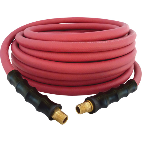 MAXPRO Rubber Hose, Air/Water, EPDM Rubber/Polyester, 3/8" dia. x 50', 300 psi, 1/4 NPT O-Max