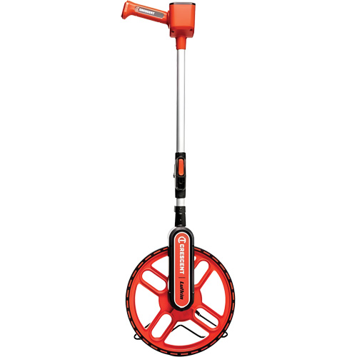 Metric Measuring Wheel, 12"/30.4 cm, 9999' Range, Decimeter/Meter O-Max