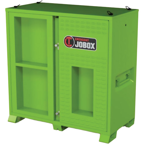Ventilated Onsite PPE Storage Cabinet, Steel, High-Visibility Lime Green O-Max