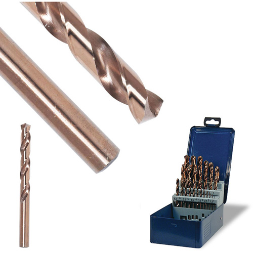 SST+ Jobbers Wire Gauge Drill Bit, High Speed Steel, #1, 3-11/16" L, 2-1/4" Flute, 135° Point Angle O-Max