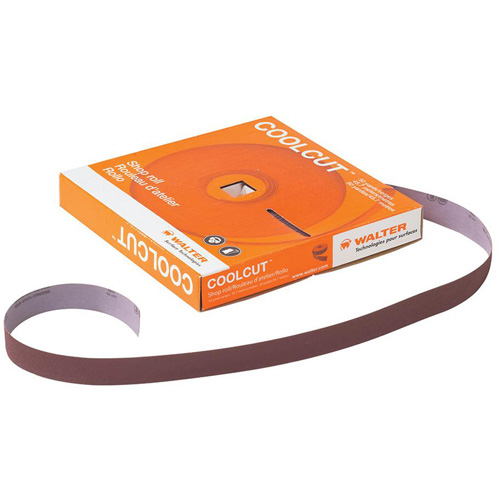 Papier abrasif manuel Coolcut, Oxyde d'aluminium, 1-1/2" la x 150' lo, Grain P60 O-Max