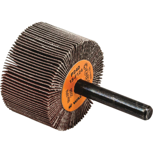 Flap Wheels-Coolcut Flap Wheels, Aluminum Oxide, 240 Grit, 1-1/2" x 1" x 1/4" O-Max