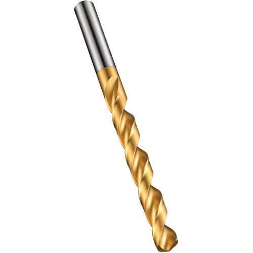 Jobber Drill Bit, High Speed Steel, 1/4", 101 mm L, 63 mm Flute, 130° Point Angle O-Max