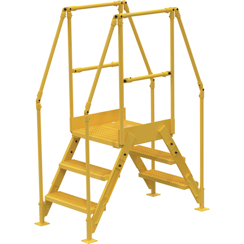 Crossover Ladder, 54-1/2" Overall Span, 30" H x 24" D, 24" Step Width O-Max