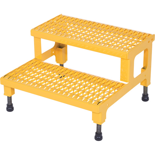 Adjustable Step-Mate Stand, 2 Step(s), 23-13/16" W x 22-7/8" L x 15-1/4" H, 500 lbs. Capacity O-Max