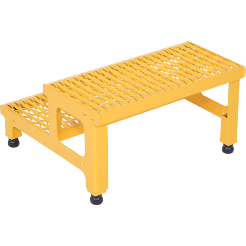 Adjustable Step-Mate Stand, 2 Step(s), 23-13/16" W x 22-7/8" L x 15-1/4" H, 500 lbs. Capacity O-Max