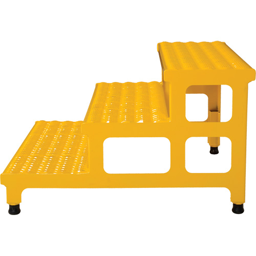 Adjustable Step-Mate Stand, 3 Step(s), 36-3/16" W x 33-7/8" L x 22-1/4" H, 500 lbs. Capacity O-Max