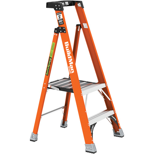 Safespace Platform Step Ladder, 2', 300 lbs. Cap. O-Max