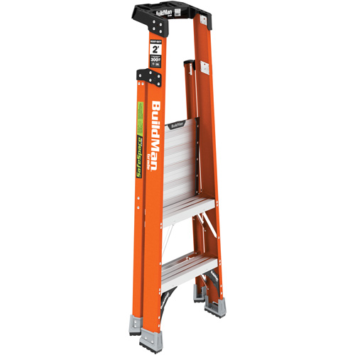 Safespace Platform Step Ladder, 2', 300 lbs. Cap. O-Max