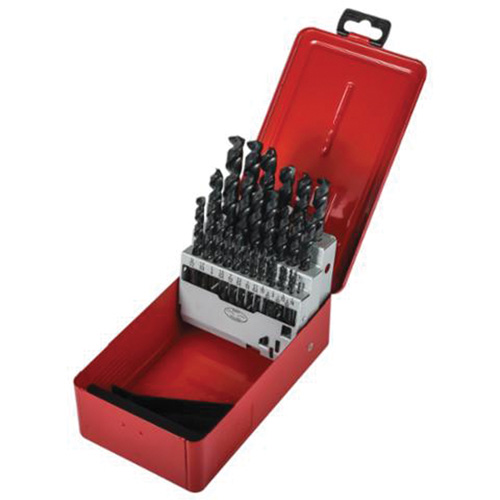 Jobber Drill Bit Set, 29 Pieces, High Speed Steel O-Max