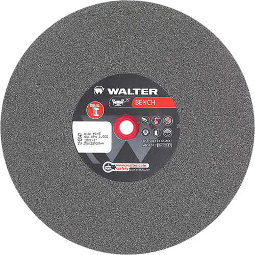 Bench Grinding Wheels, 10" x 1", 1" Arbor, 1 O-Max