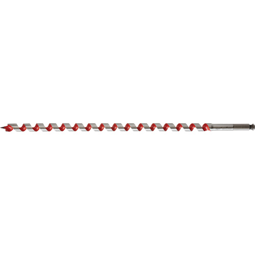 Ship Auger Drill Bit, 11/16" Diameter, 15" Flute, 7/16" Hex Shank O-Max