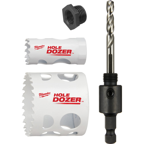Hole Dozer Door Lock Hole Saw Kit, 4 Pieces O-Max