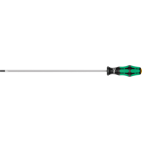 Tournevis pour vis &agrave; fente, Tige de 1/4", Ronde, 15-3/4" lo, Prise en Plastique O-Max