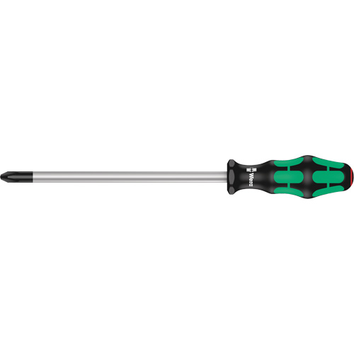 Tournevis Phillips, Tige de #4, Ronde, 12-3/16" lo, Prise en Plastique O-Max