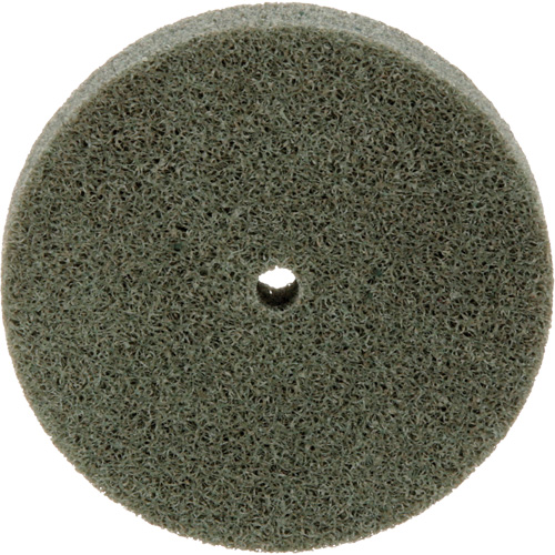 Meule homog&egrave;ne &agrave; faible densit&eacute; de s&eacute;rie 500 Standard Abrasives, 3" x 1/2", Arbre de 1/4", Grain de Moyen, Oxyde d'aluminium O-Max