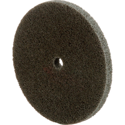 Standard Abrasives Unitized Wheel, 3" x 1/4", 1/4" Arbor, Fine Grit, Aluminum Oxide O-Max