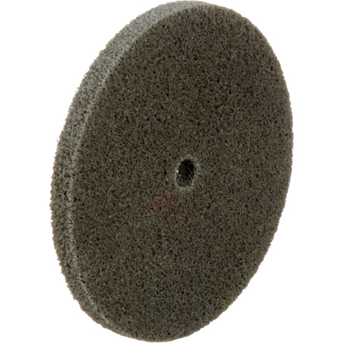 Standard Abrasives Unitized Wheel, 3" x 1/4", 1/4" Arbor, Fine Grit, Aluminum Oxide O-Max