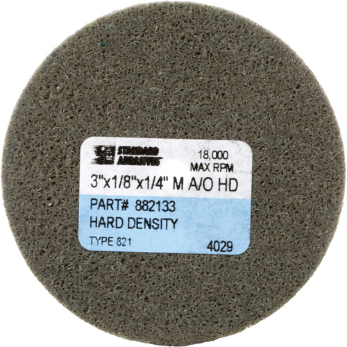 Disque unitaris&eacute; Standard Abrasives, 3" x 1/8", Arbre de 1/4", Grain de Moyen, Oxyde d'aluminium O-Max