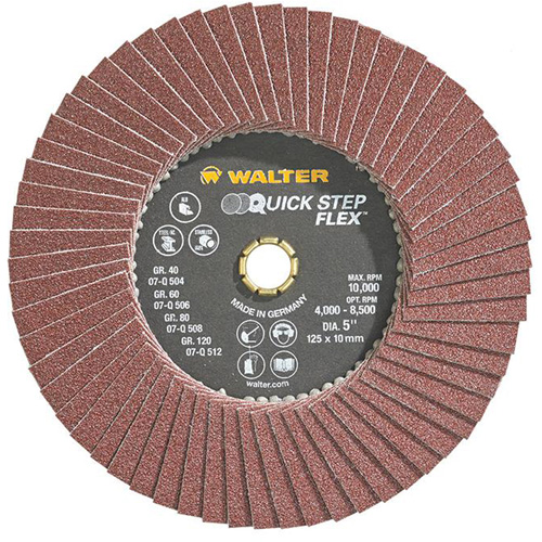 QUICK-STEP FLEX, 5" x Type 29, 80 Grit, Aluminum Oxide O-Max