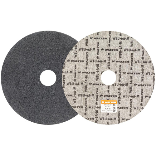 Blendex U Finishing Wheel, 6" Dia., 6AM Grit, Silicon Carbide O-Max