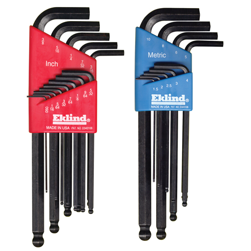 Balldrive Hex Key, Hex End, 5/16" x 6" L, L Shape O-Max