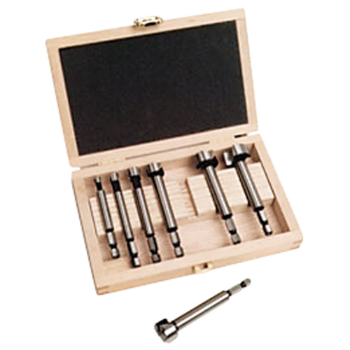 Woodpecker Forstner Bit Kits in a Wooden Box, 7 Pieces, High Carbon Steel O-Max