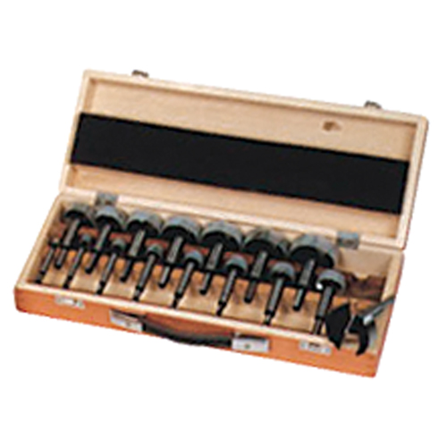 Woodpecker Forstner Bit Kits in a Wooden Box, 16 Pieces, High Carbon Steel O-Max