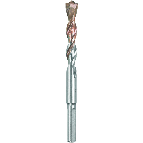 4-Flute Hammer Drill Bit, 1/2", 3-Flat Shank, Carbide O-Max