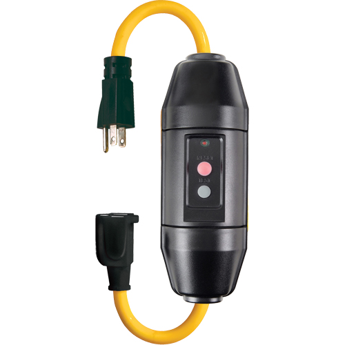 Cordons avec disjoncteur de fuite &agrave; la terre en ligne, 120 V, 20 A, Cordon de  O-Max