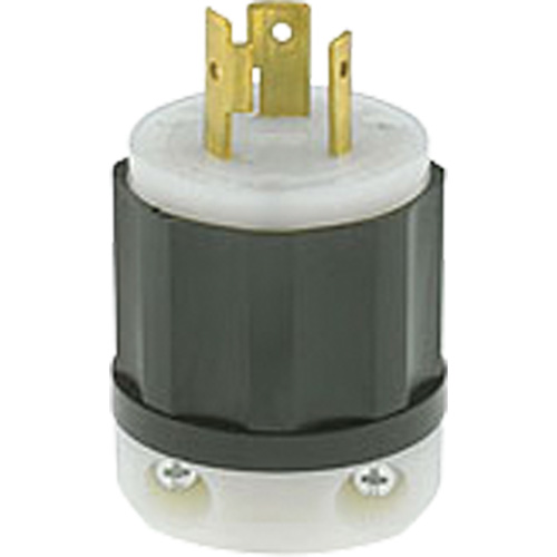 Prise mise &agrave; la terre verrouillable &agrave; deux bornes et trois fils, Nylon, 20 A, 250 V, L6-20P O-Max