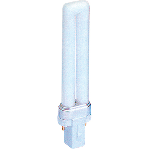 Compact Flourescent Lamps - Universal, S (T4), 13 W, 2700 K, GX23 Base, 10000 hrs. O-Max