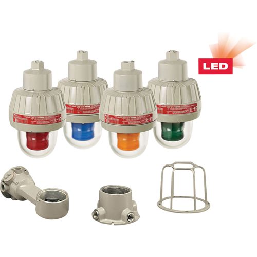 Lumi&egrave;res d'avertissement DEL antid&eacute;flagrantes avec technologie XLT, Continu/Clignotement, Vert O-Max