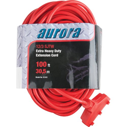 Cordon rallonge en vinyle, Ext&eacute;rieur, SJTW, AWG 12/3, 15 A, 3 prise(s), 100' O-Max