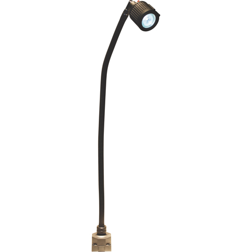 Lampe &agrave; col-de-cygne &agrave; flux &eacute;lev&eacute; de la s&eacute;rie LS, 5 W, DEL, Col 27", Noir O-Max