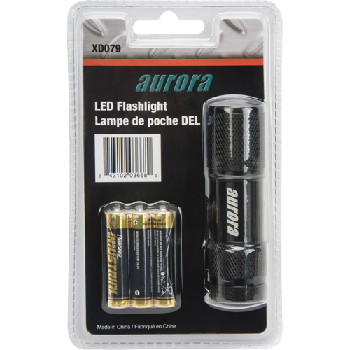 Mini lampe de poche AFL200, DEL, 25 lumens, Piles AAA O-Max