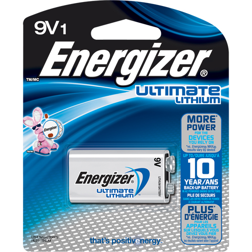 Batteries au lithium, 9 V O-Max