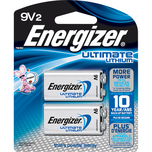 Batteries au lithium, 9 V O-Max