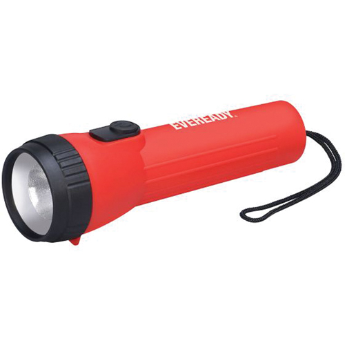 Industrial General Purpose Flashlight, LED, 25 Lumens, D Batteries O-Max